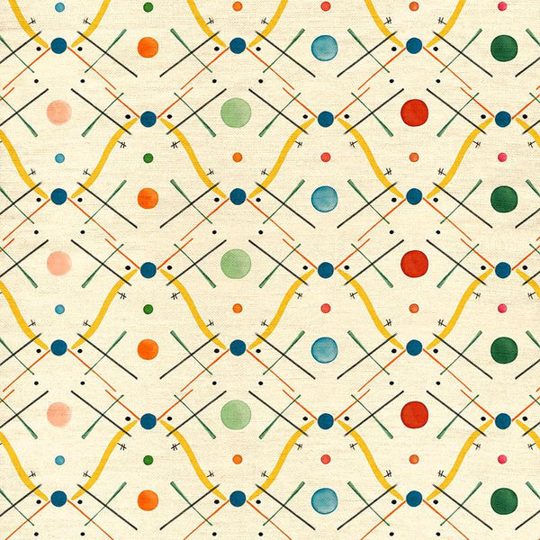 Improvisation No 1 Yellow Fabric Sample