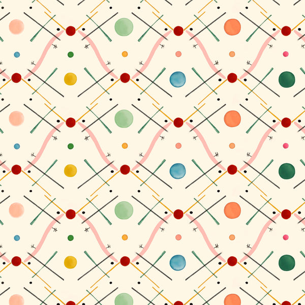 Improvisation 1 Pink Wallpaper Sample