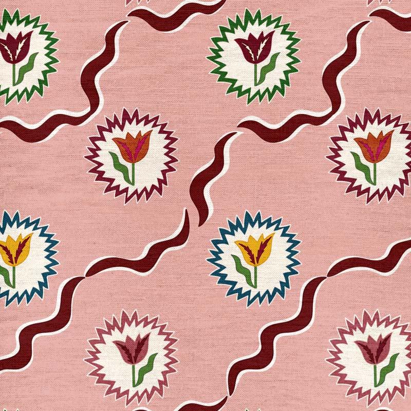 Tulips of Belgravia Pink and Burgundy