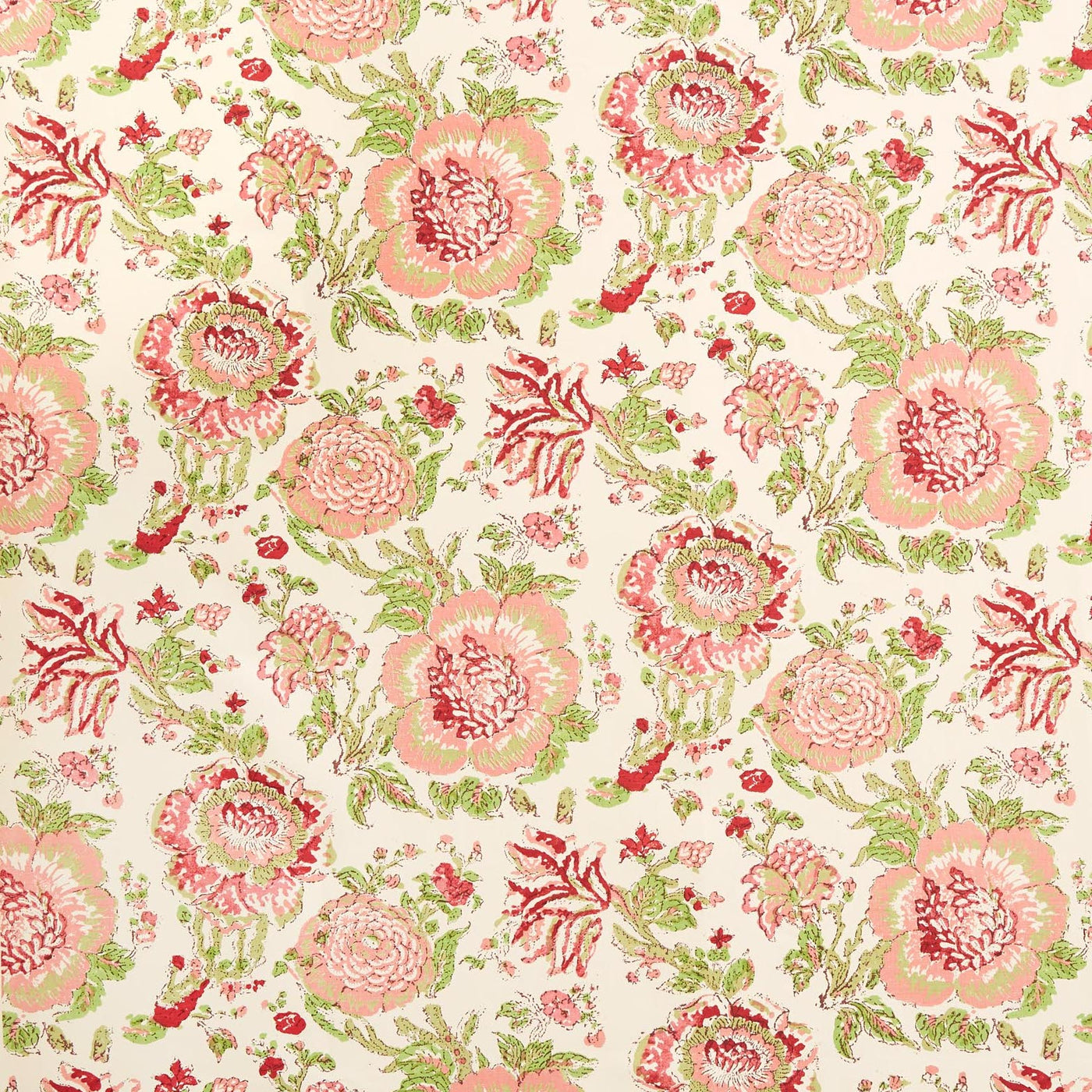 Flower Factory 花柄ブランケット ピンク トルマリンパワーシート Dahlia Pink Fabric Sample – The Fabric Collective