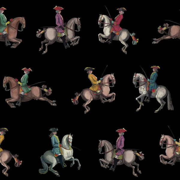 Riding School Black Wallpaper