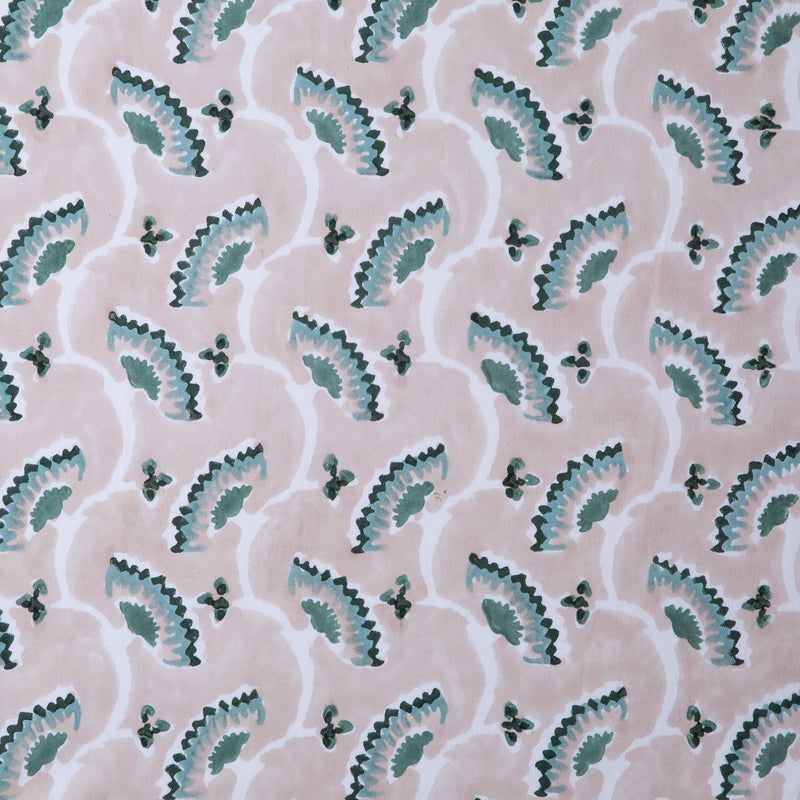 Nara Blush Block Print Fabric Sample