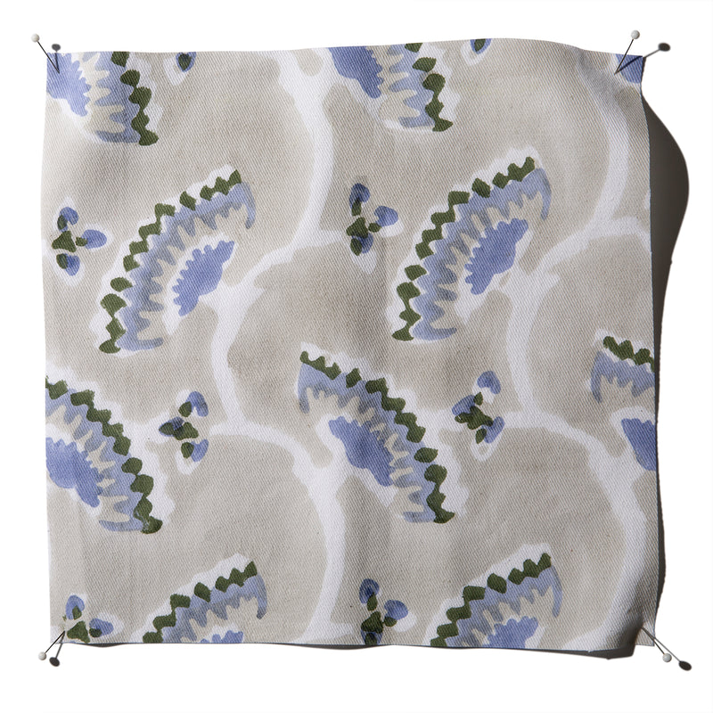Nara Hydrangea Block Print Fabric Sample