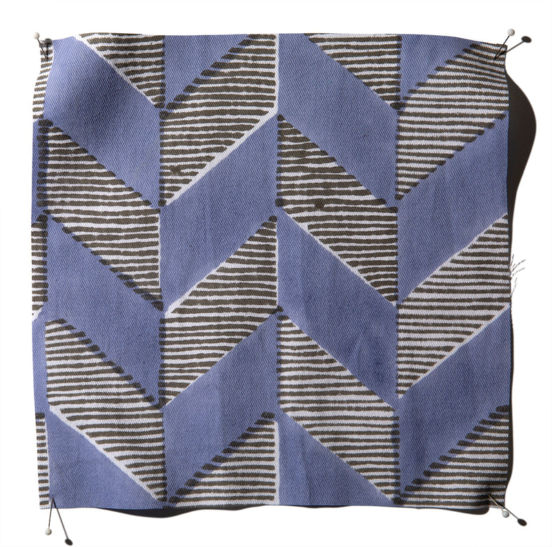 Sumba Hydrangea Block Print Fabric Sample