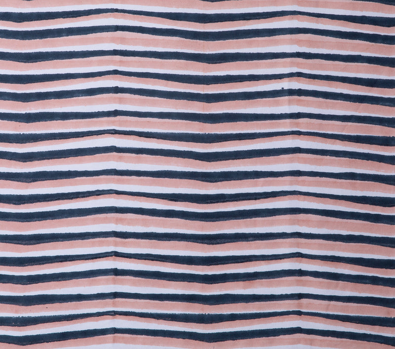 Tigre Ink/Petal Block Print Fabric Sample