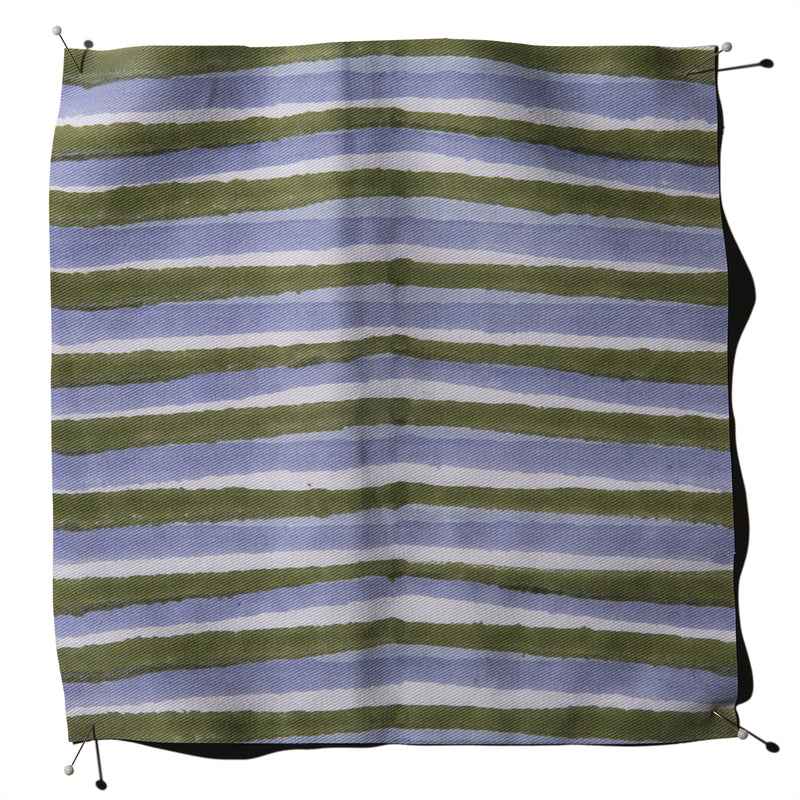 Tigre Moss/Hydrangea Block Print Fabric Sample