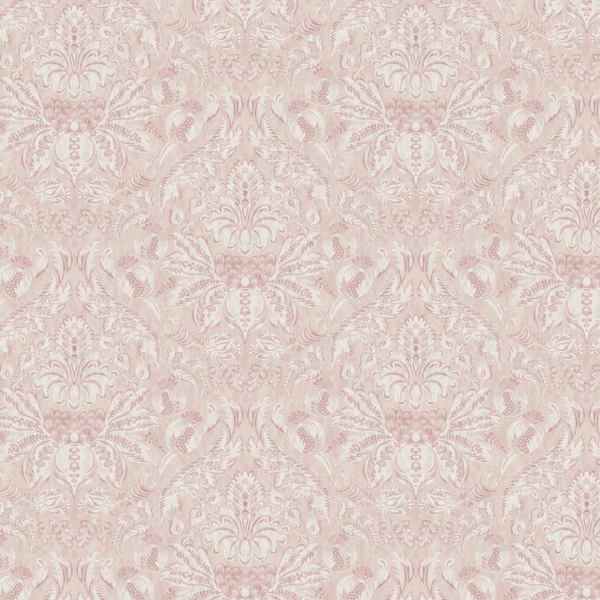 Damaskus Parchment Uncoated Rose Wallpaper