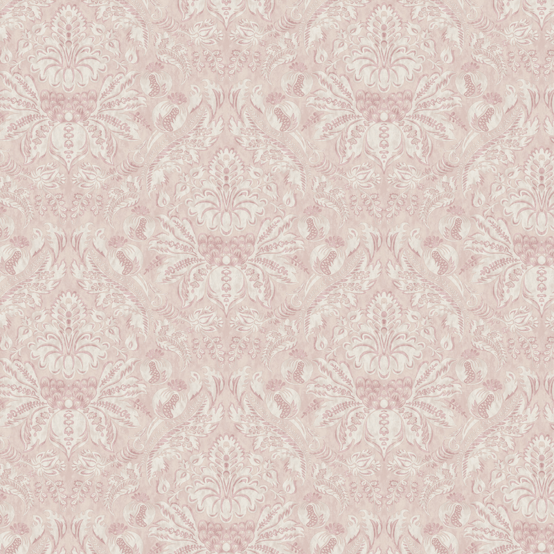 Damaskus Grasscloth Rose Wallpaper Sample