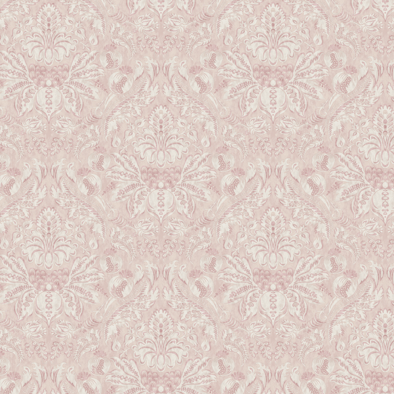 Damaskus Grasscloth Rose Wallpaper