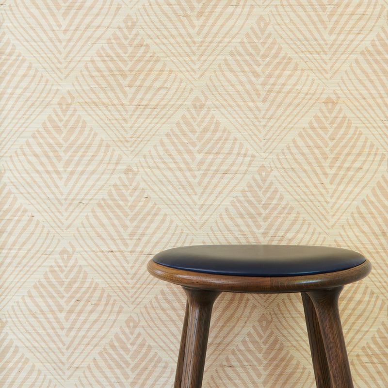 Bahia Grasscloth Sand/Natural Wallpaper