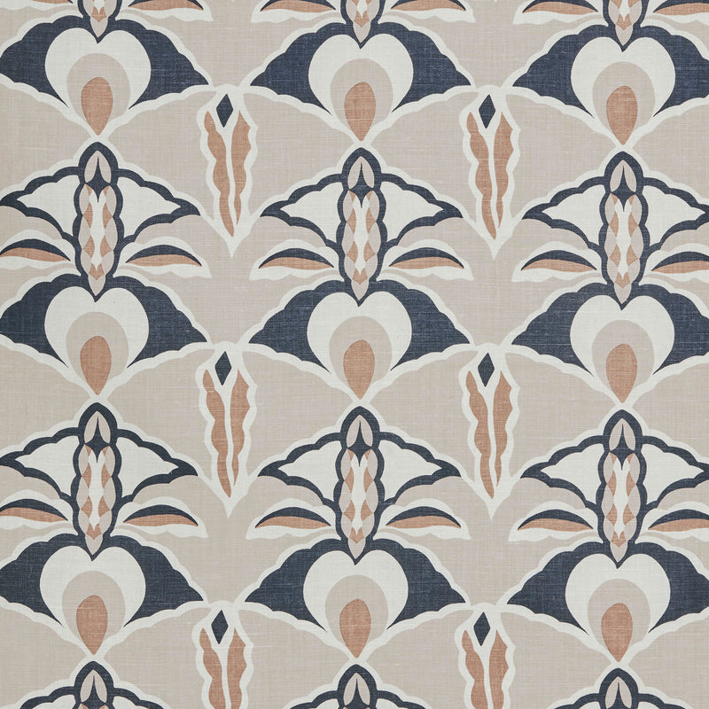 Capri Sand/Ink Fabric Sample