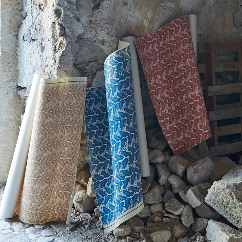 Cassis Grasscloth Camel/Natural Wallpaper Sample