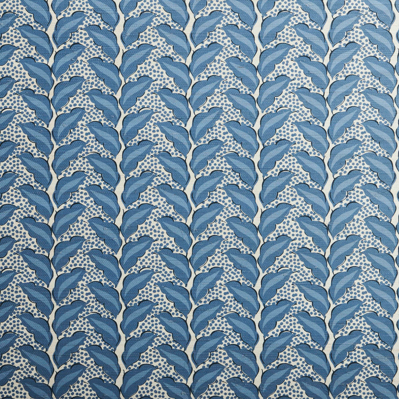 Cassis Grasscloth Prussian Blue/Natural Wallpaper Sample
