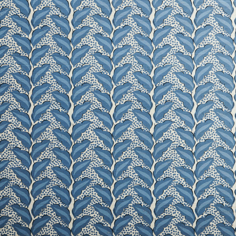 Cassis Grasscloth Prussian Blue/Natural Wallpaper