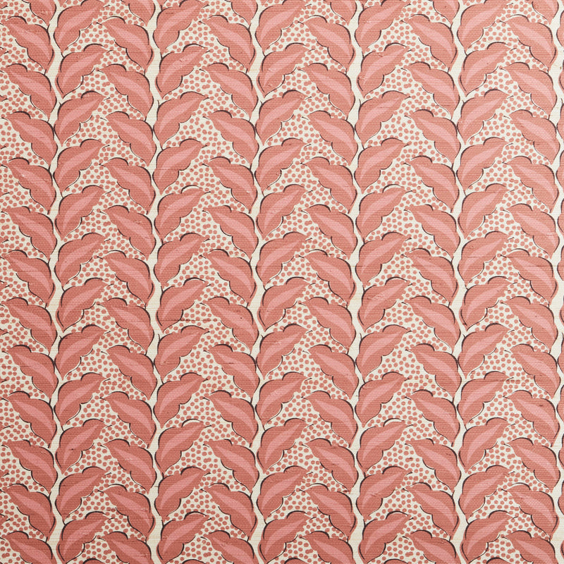 Cassis Grasscloth Sangria/Natural Wallpaper