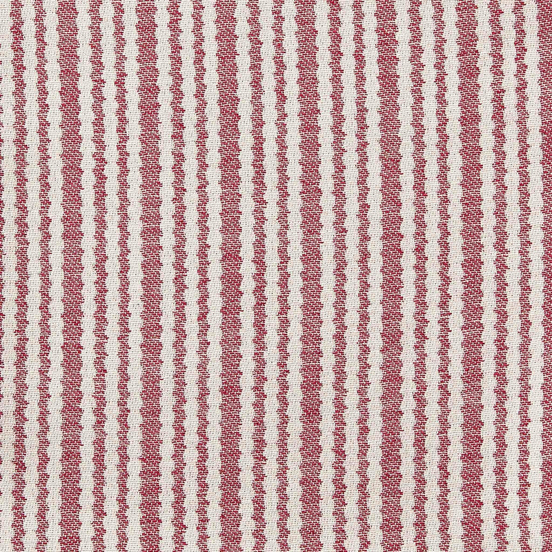 Scallop Stripe Claret Cotton