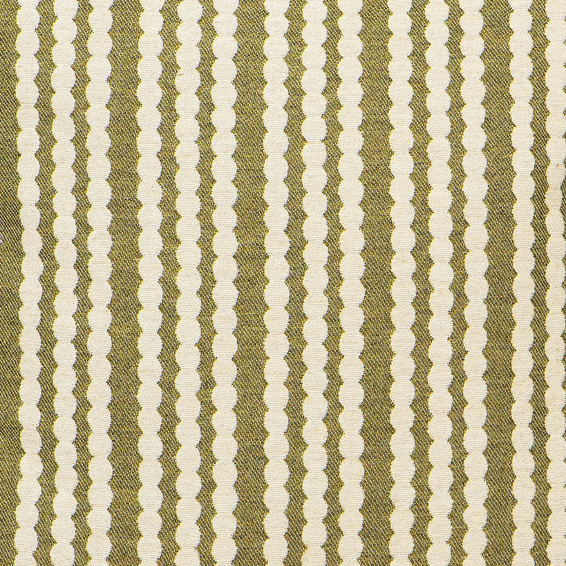 Pippy Scallop Stripe Sage Wool Sample