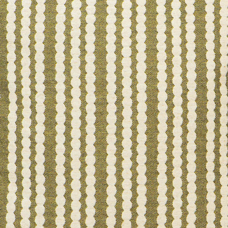 Scallop Stripe Sage Wool