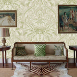 Damaskus Green Bird Wallpaper Sample