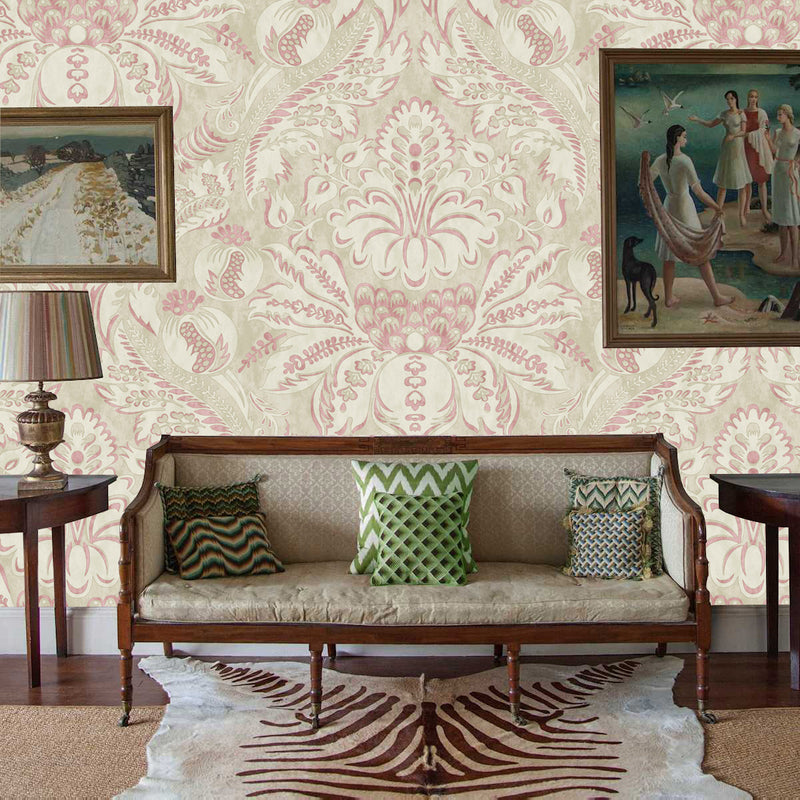 Damaskus Pink Wallpaper Sample