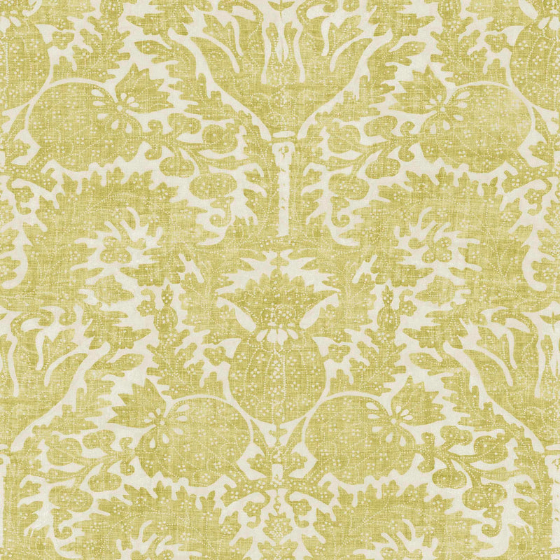 Pomegranate Grand Parchment  Libyan Lime Wallpaper Sample