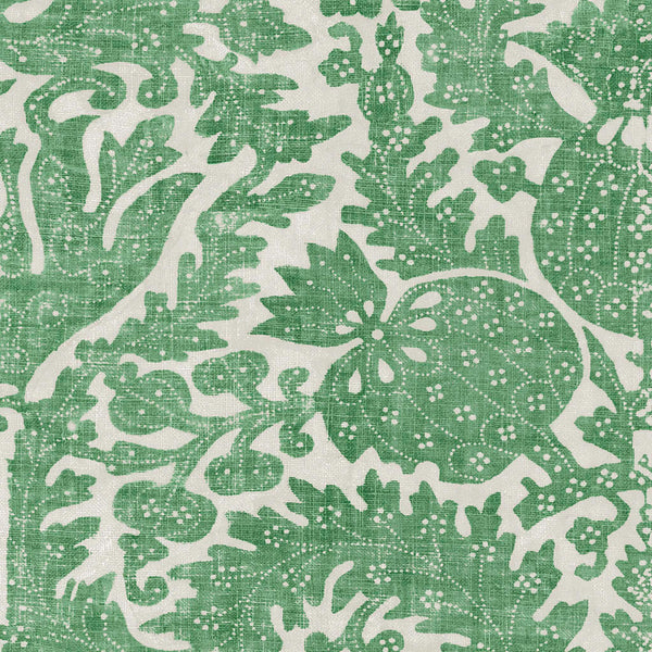 Pomegranate Granada Green Wallpaper Sample