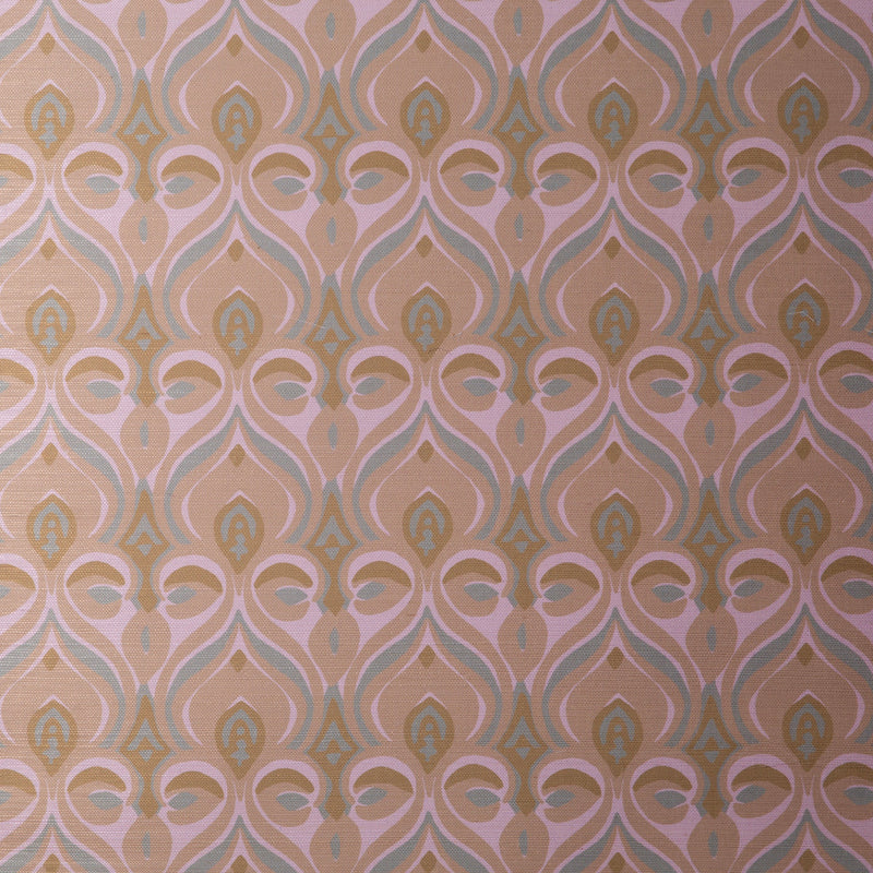 Khiva Grasscloth Caramel Wallpaper Sample