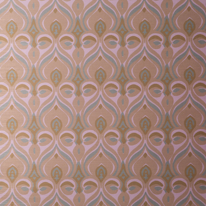 Khiva Grasscloth Caramel Wallpaper
