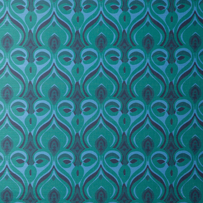 Khiva Grasscloth Jade Wallpaper