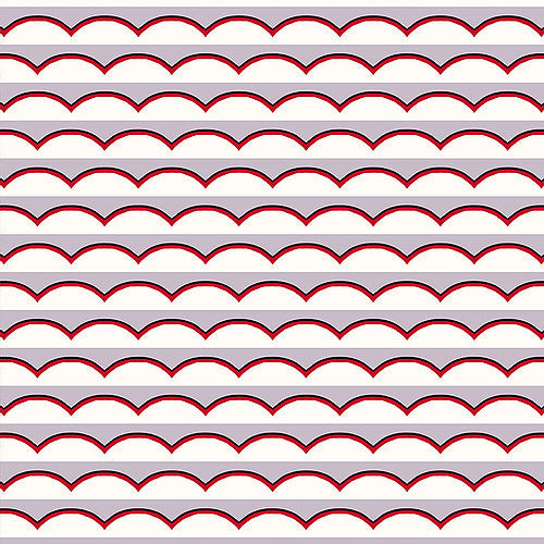 Scallops Lilac Wallpaper Sample