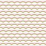 Scallops Pink Wallpaper Sample