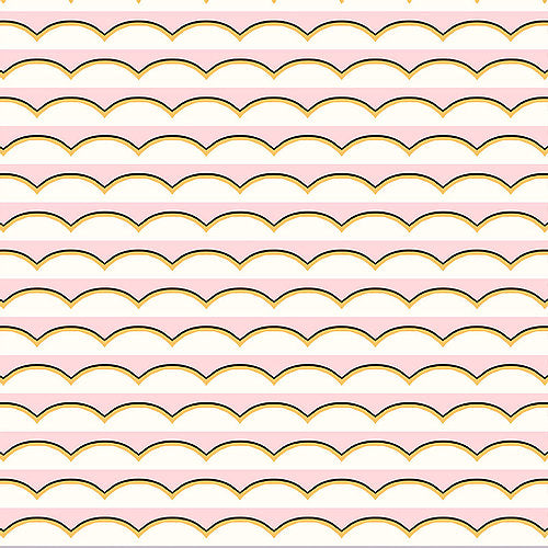 Scallops Pink Wallpaper