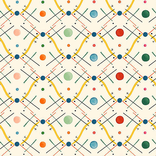 Improvisation 1 Yellow Wallpaper Sample