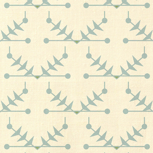 Atomic Trellis Light Blue Fabric Sample