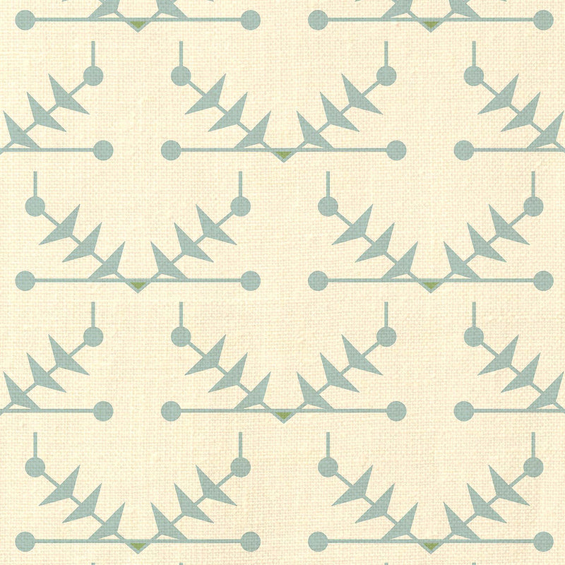 Atomic Trellis Light Blue Fabric Sample