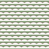 Scallops Green Wallpaper Sample