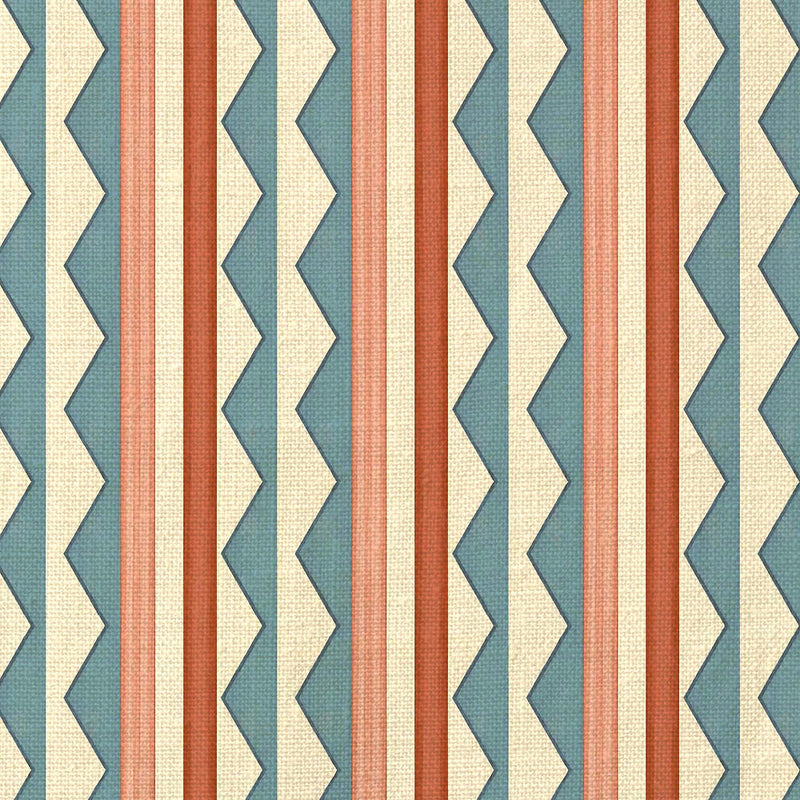 Bloomsbury Stripes Denim Blue Fabric Sample