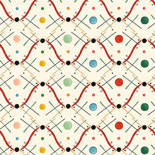 Improvisation 1 Red Wallpaper Sample