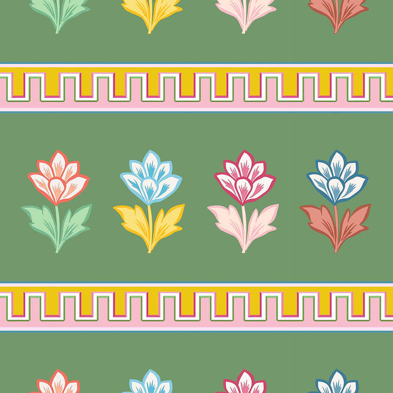 Elysium Green Wallpaper