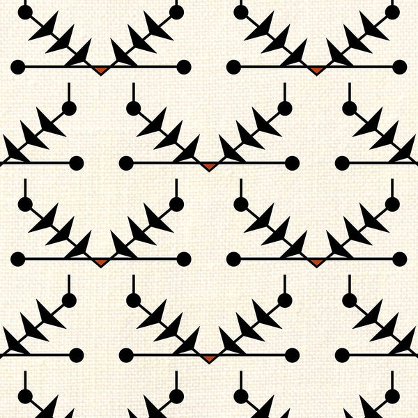 Atomic Trellis Black Fabric Sample