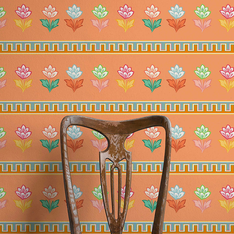 Elysium Peach Wallpaper