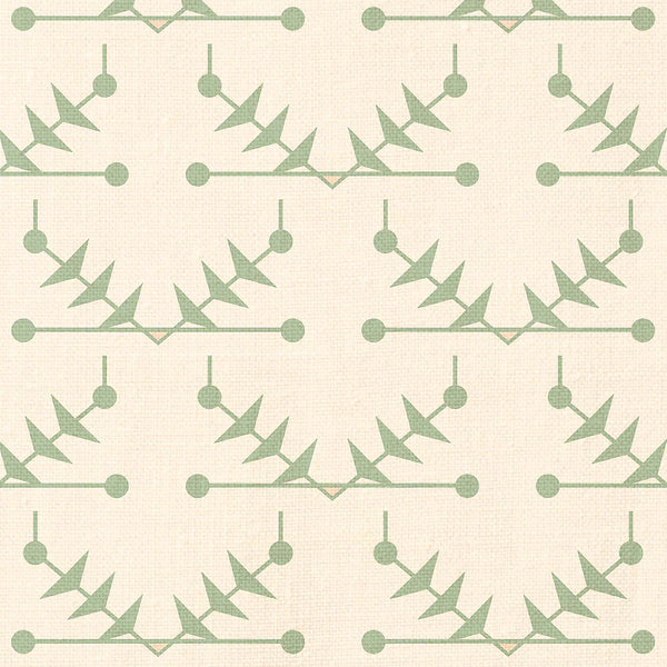 Atomic Trellis Soft Sage Fabric Sample