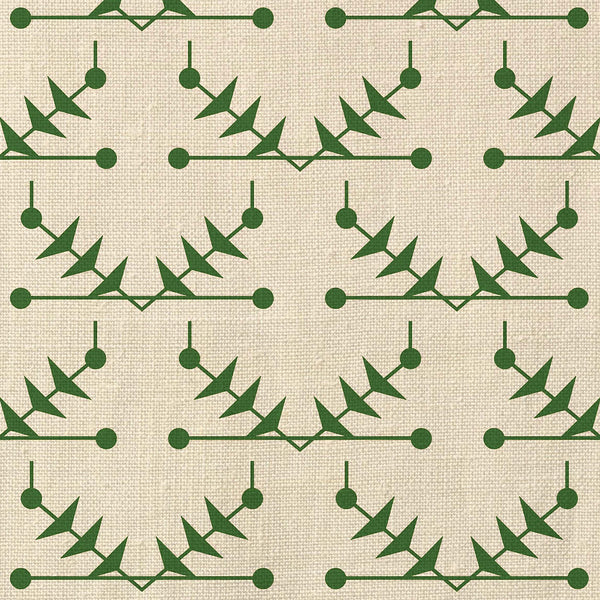 Atomic Trellis Green Fabric Sample