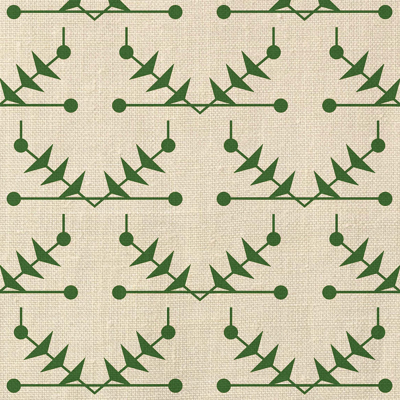 Atomic Trellis Green Fabric Sample