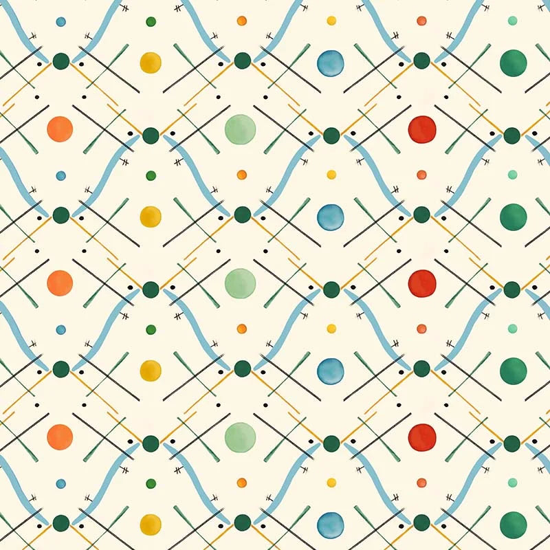 Improvisation 1 Blue Wallpaper Sample
