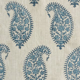 Paisley Azure Fabric Sample